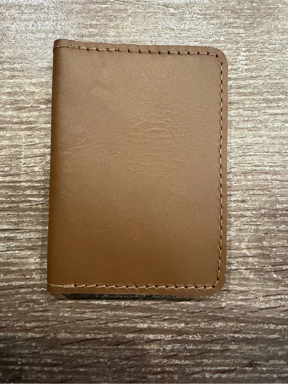 Men's Brown Leather Card Holder - Minimalist Wallet